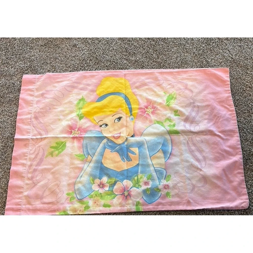 Disney Princess Pillowcase Cinderella Belle Sleeping Beauty